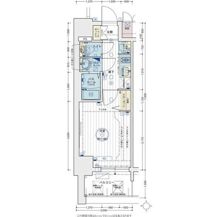 亀島駅 徒歩3分 11階の物件間取画像